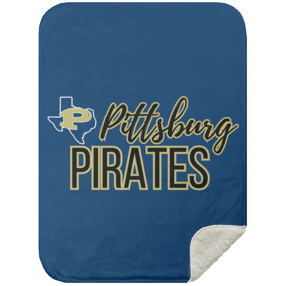 Pittsburg Pirates Mink Sherpa Blanket 30x40