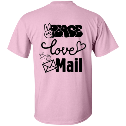 Peace Love Mail 1 B- 5.3 oz. T-Shirt