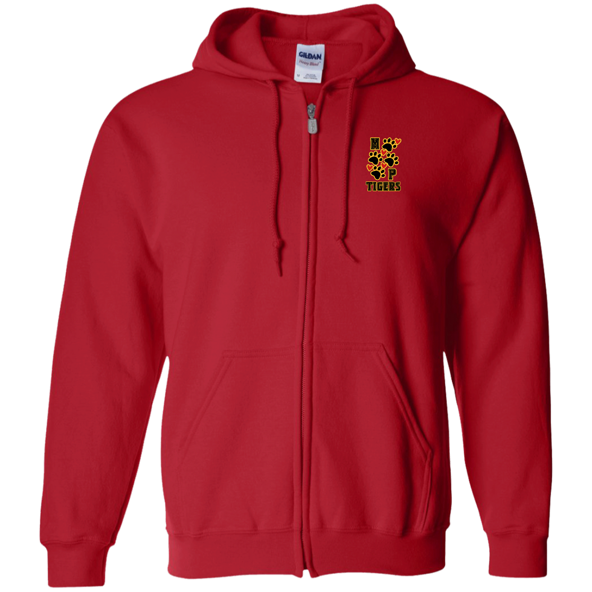 MP Tiger Heart & Sole- Zip Up Hooded Sweatshirt