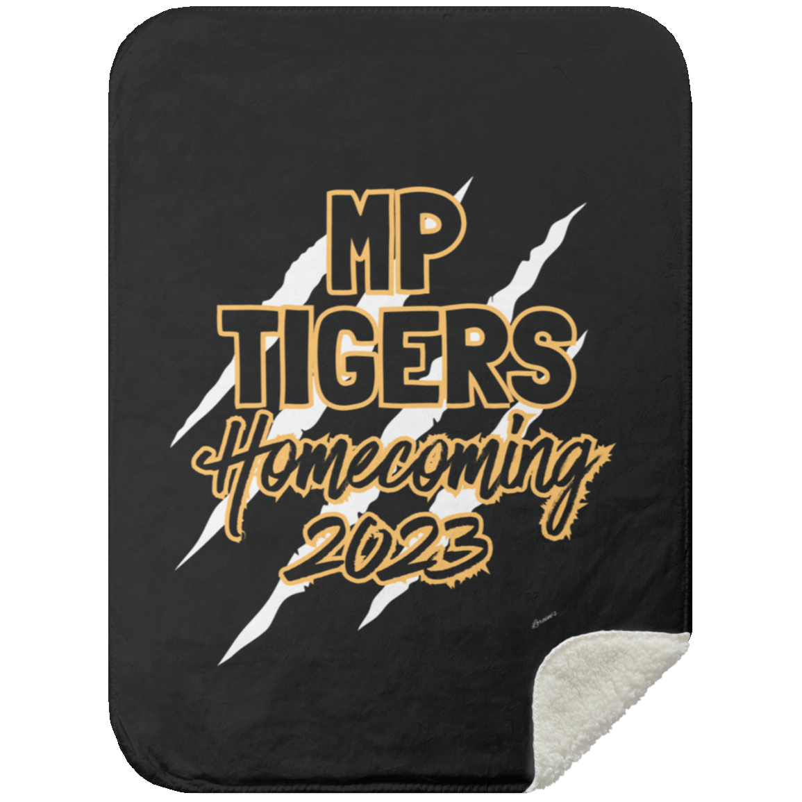MP Tiger HoCo2023 Mink Sherpa Blanket 30x40