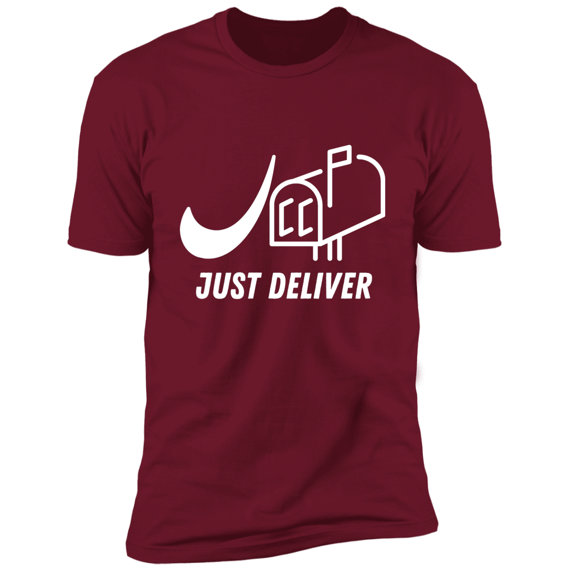 Just Deliver Mailbox White Premium Short Sleeve T-Shirt