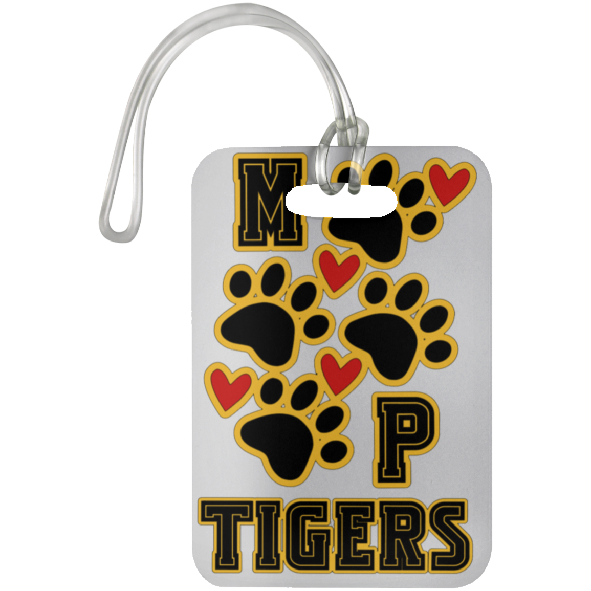 MP Tiger Paws&Hearts Luggage Bag Tag