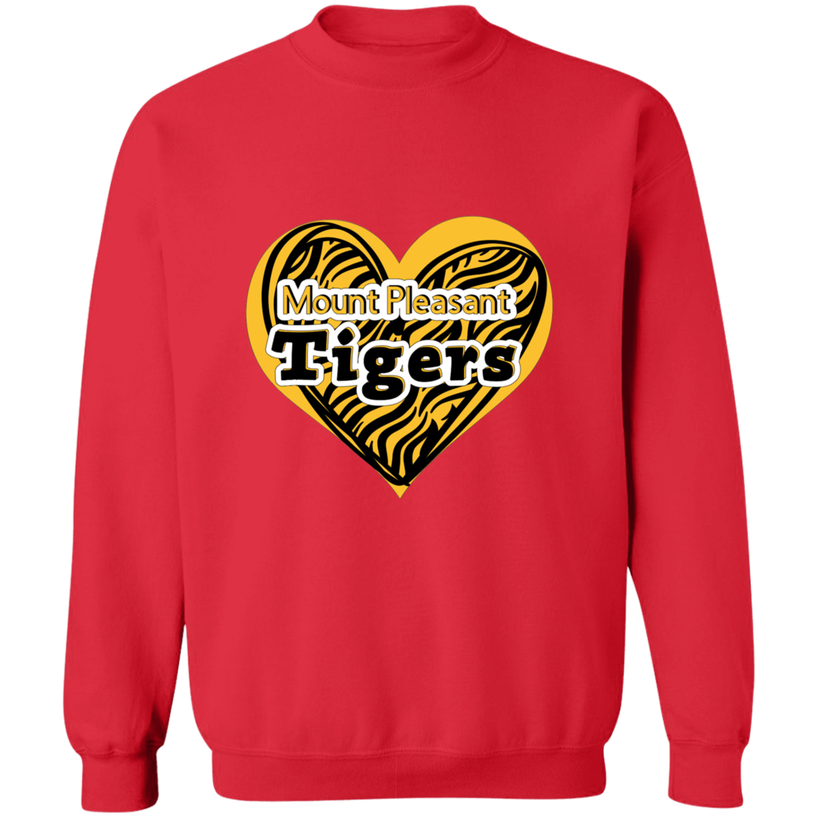 MP Tiger Love Pullover Crewneck Sweatshirt 8 oz (Closeout)