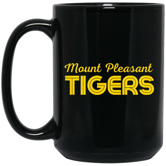 Mount Pleasant Tigers 15 oz. Black Mug