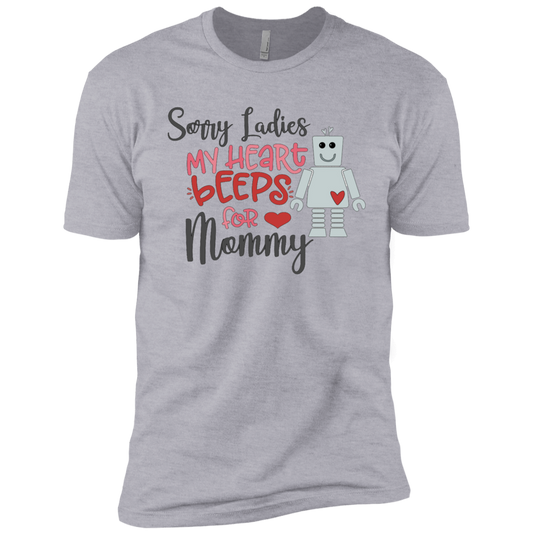 My Heart Beeps for Mommy- Boys' Cotton T-Shirt