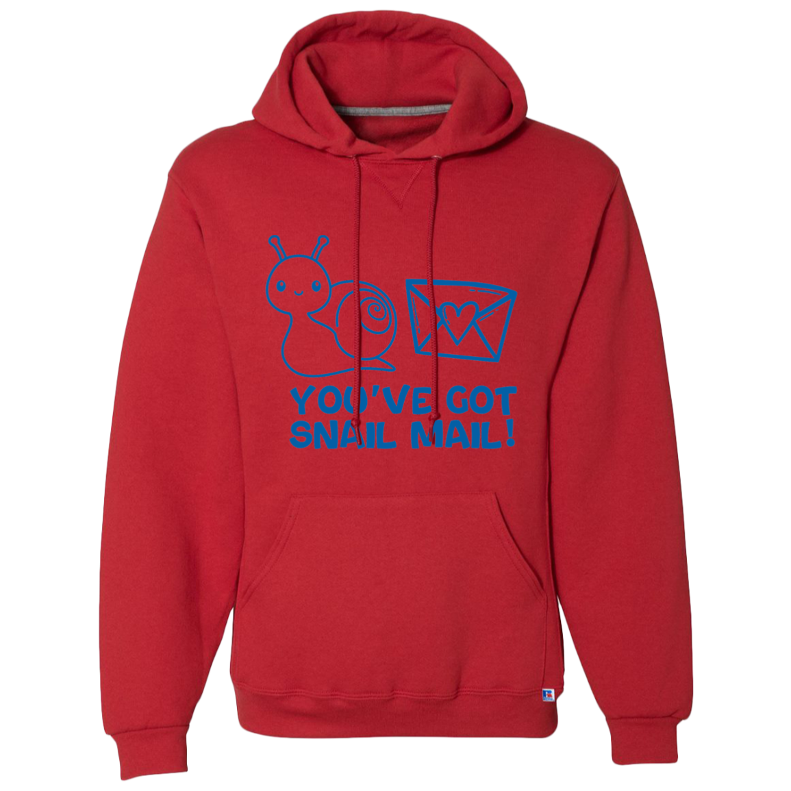 You've Got Snail Blue Mail Dri-Power Fleece Pullover Hoodie