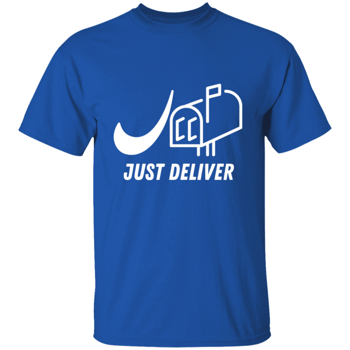 Just Deliver Mailbox White 5.3 oz. T-Shirt