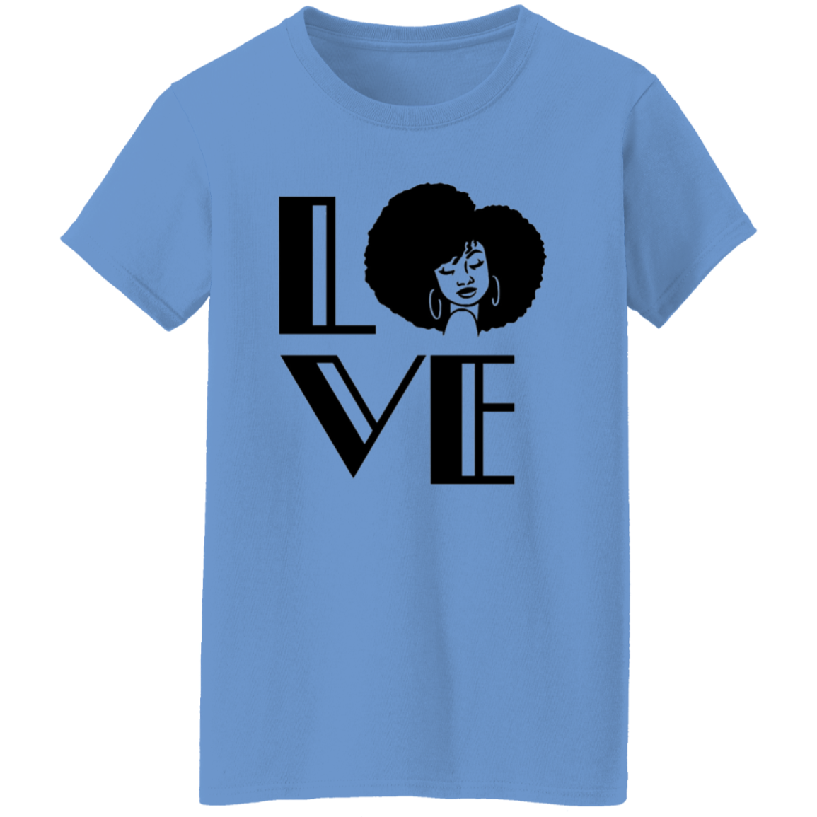 Afro Love- Ladies' 5.3 oz. T-Shirt