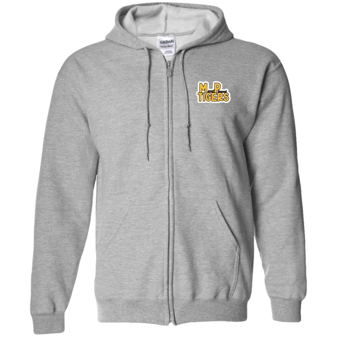 MP Tigers Gold & White Zip Up Hooded Sweatshirt