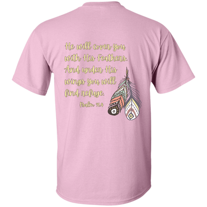 Psalm 91:4 yellow 5.3 oz. T-Shirt