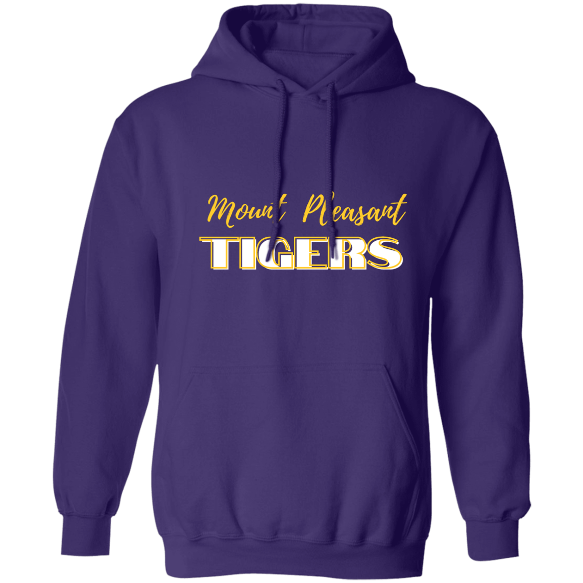 Gold MP Tigers- S-3xl- Pullover Hoodie 8 oz (Closeout)