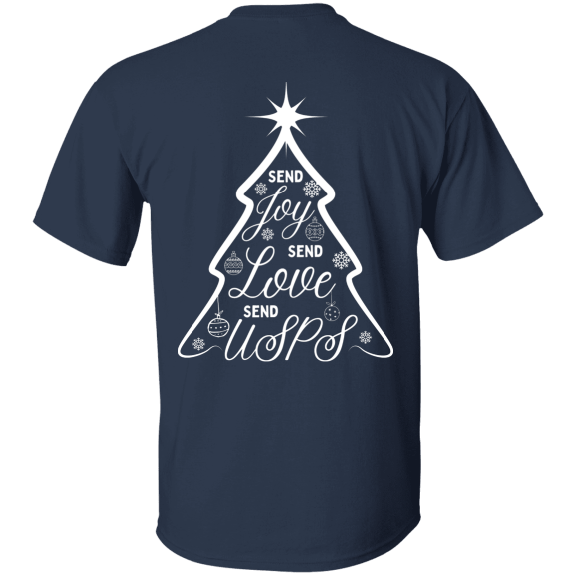 Send USPS XMas 5.3 oz. T-Shirt