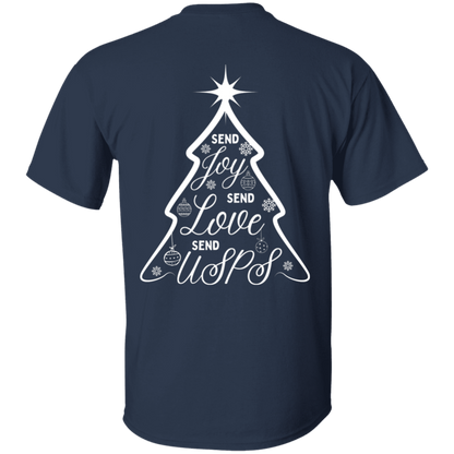 Send USPS XMas 5.3 oz. T-Shirt