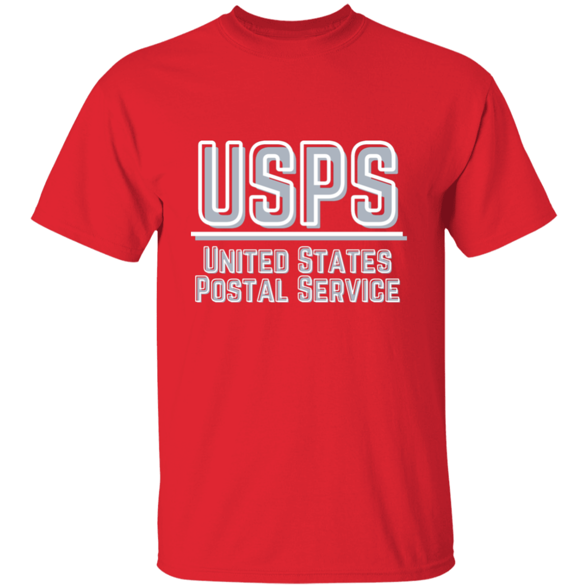 USPS Grey&White- 5.3 oz. T-Shirt