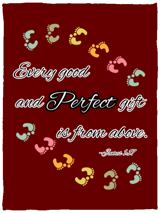 James 1:17 Cozy Plush Fleece Blanket - 30x40