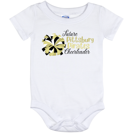 Future Pitt Pirate Cheer Pom Baby Onesie 12 Month