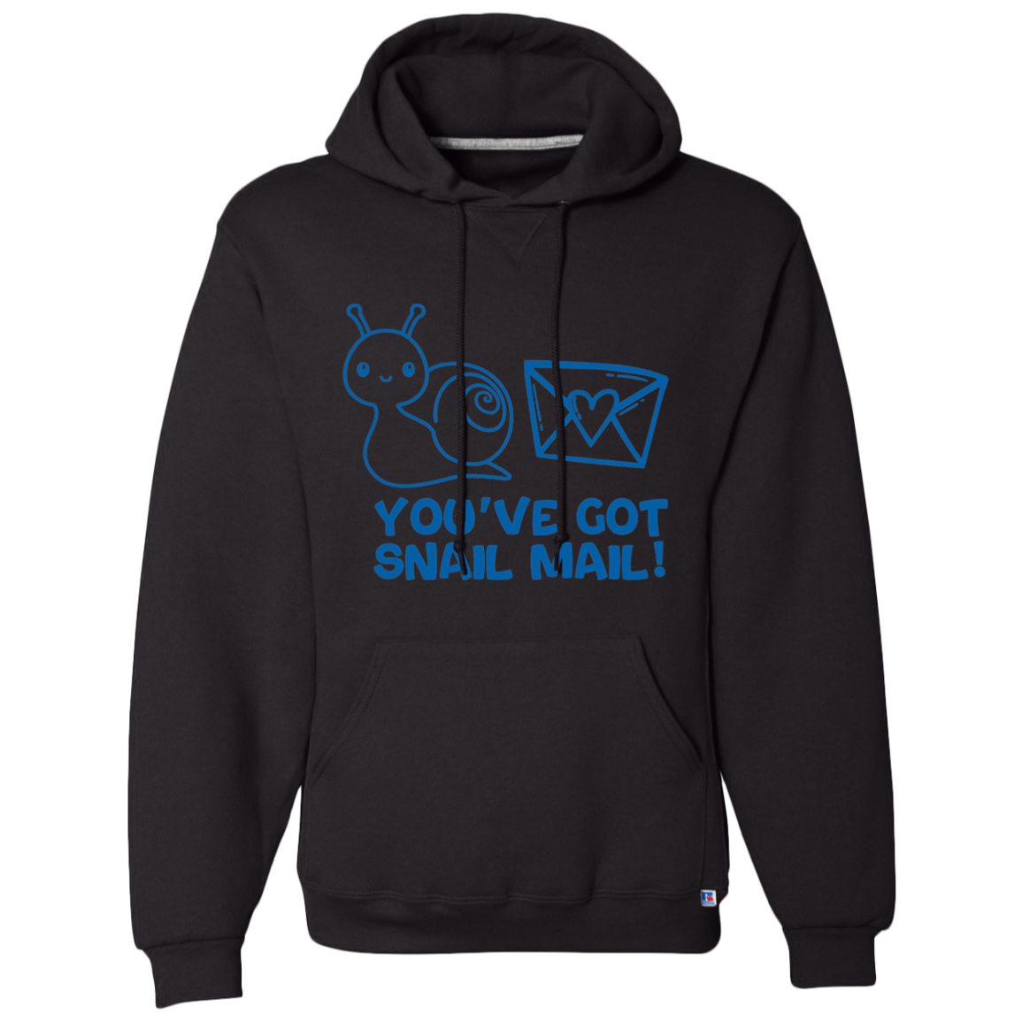 You've Got Snail Blue Mail Dri-Power Fleece Pullover Hoodie