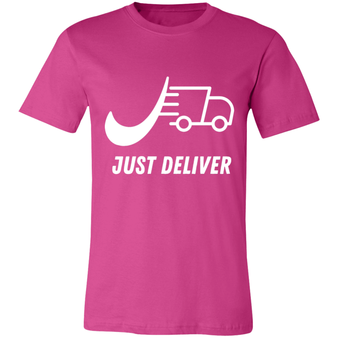 Just Deliver Truck White Unisex Jersey Short-Sleeve T-Shirt