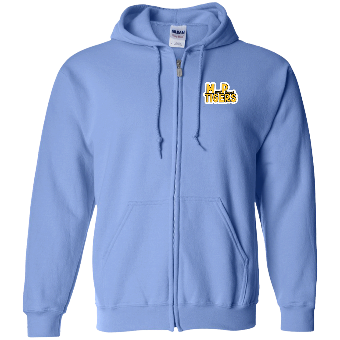 MP Tigers Gold & White Zip Up Hooded Sweatshirt