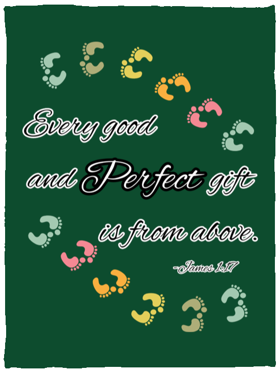 James 1:17 Cozy Plush Fleece Blanket - 30x40