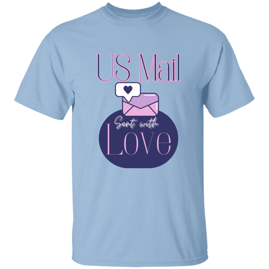 US Mail Sent With Love 5.3 oz. T-Shirt