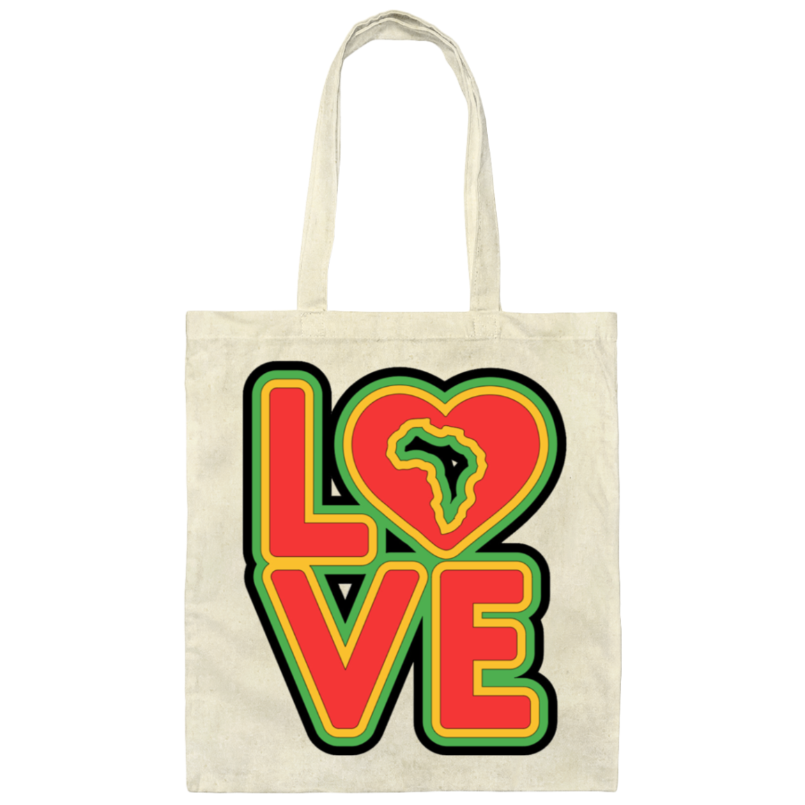 RYGB LOVE Canvas Tote Bag