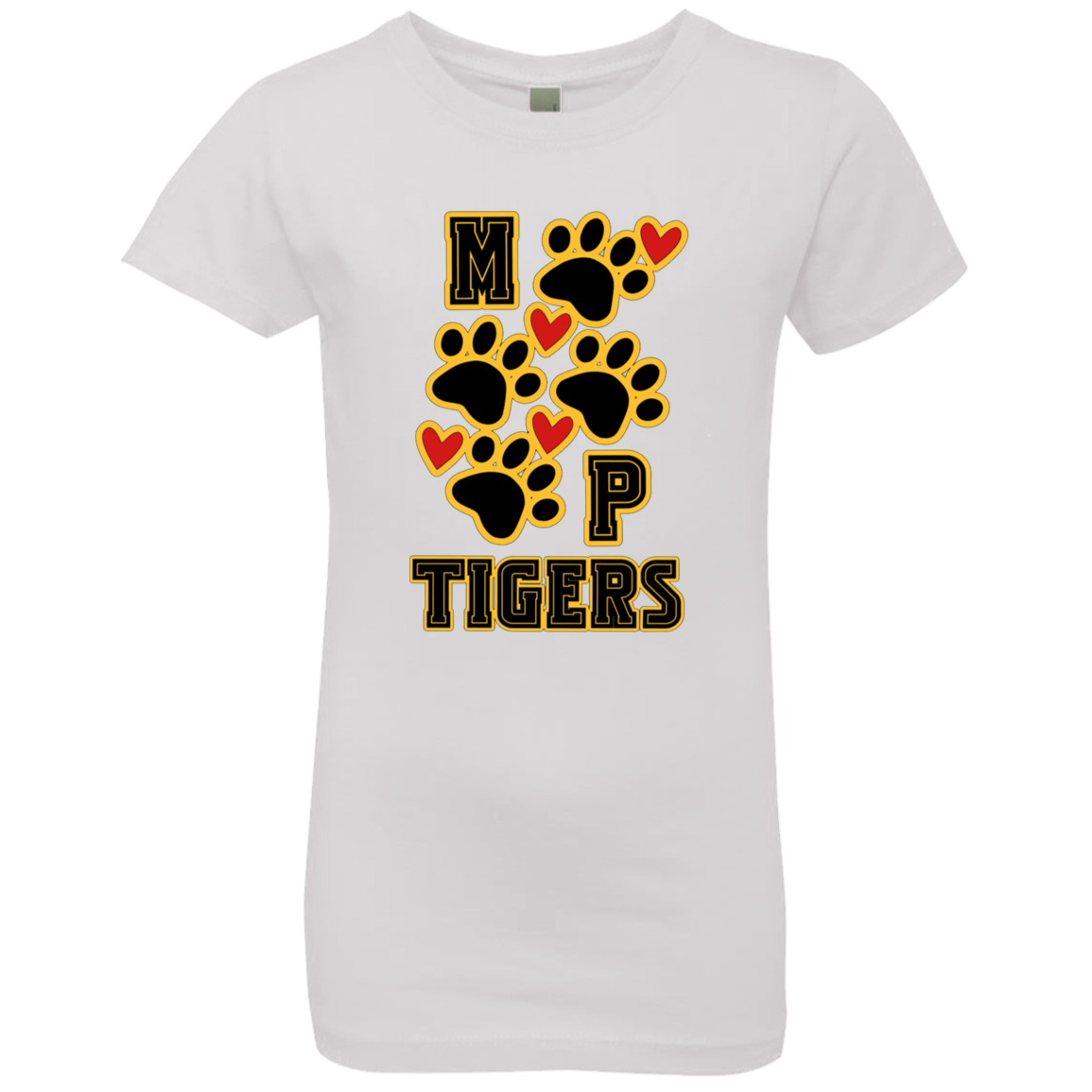 MP Tiger's Heart & Sole- Girls' Princess T-Shirt
