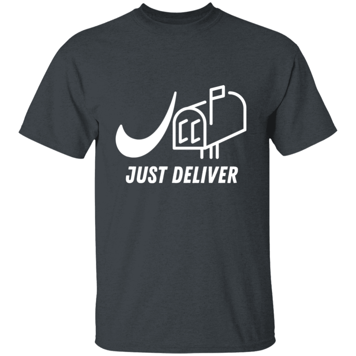 Just Deliver Mailbox White 5.3 oz. T-Shirt