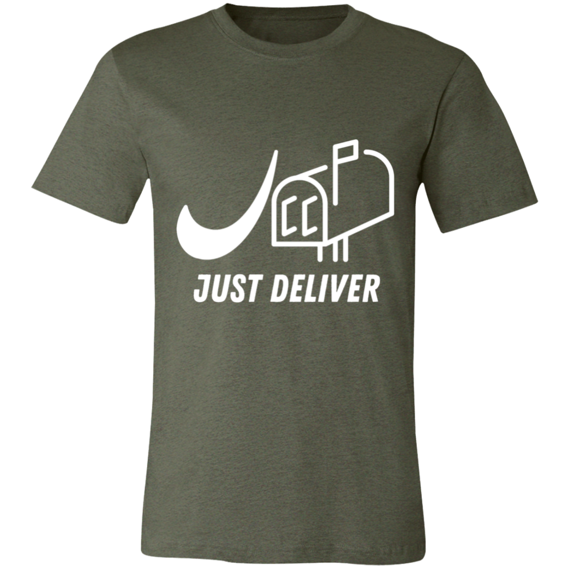 Just Deliver Mailbox White Unisex Jersey Short-Sleeve T-Shirt