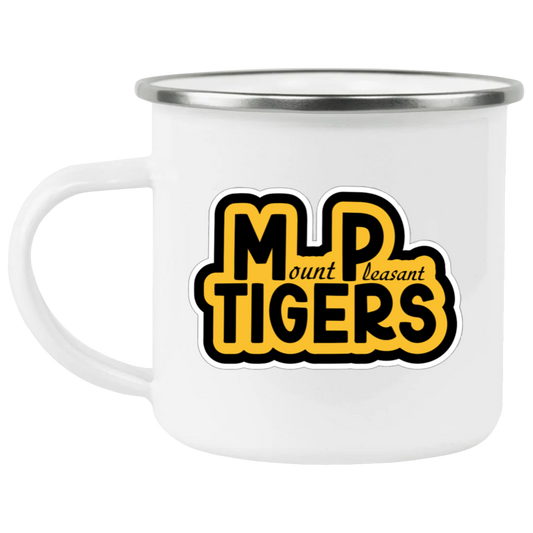 MP Tigers Black & Gold Enamel Camping Mug