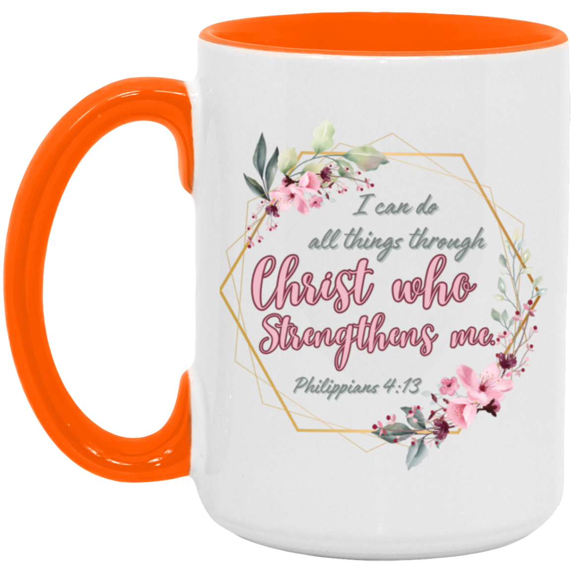 Philippians 4:13 15oz Accent Mug