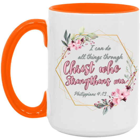 Phil 4:13 15oz. Accent Mug