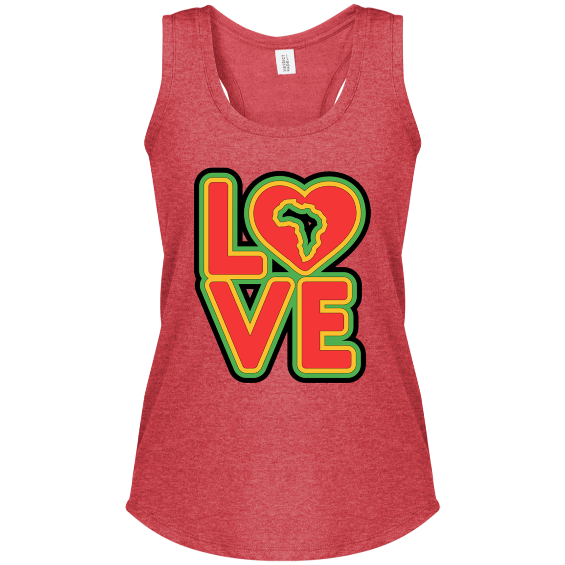 RYGB LOVE Women's Perfect Tri Racerback Tank