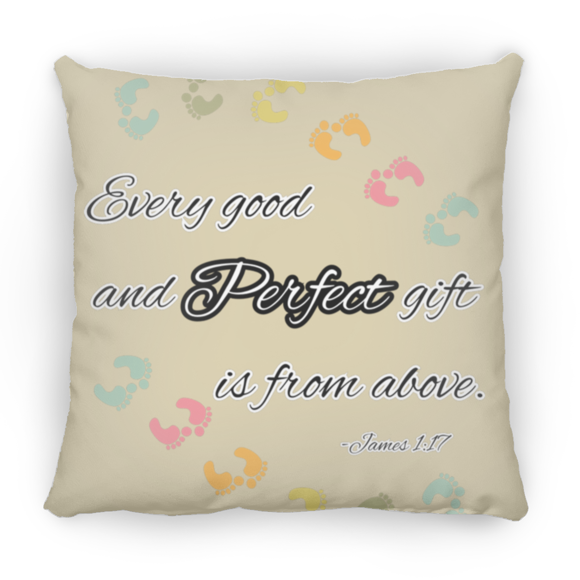 James 1:17 Large Square Pillow