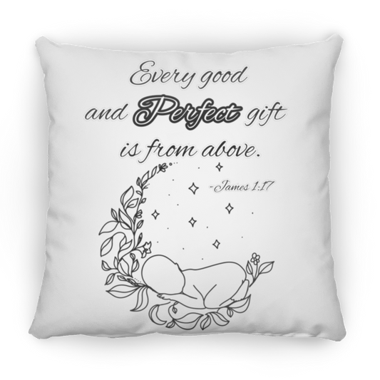 James 1:17 Large Square Pillow