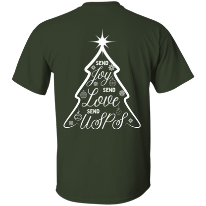 Send USPS XMas 5.3 oz. T-Shirt