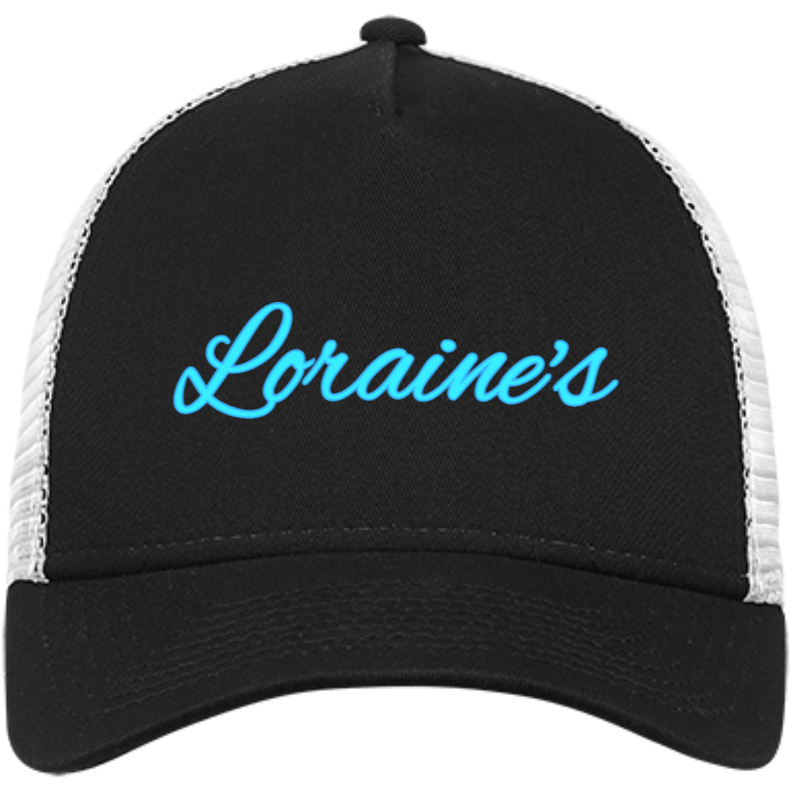 Loraine's Electric Blue Embroidered Snapback Trucker Cap