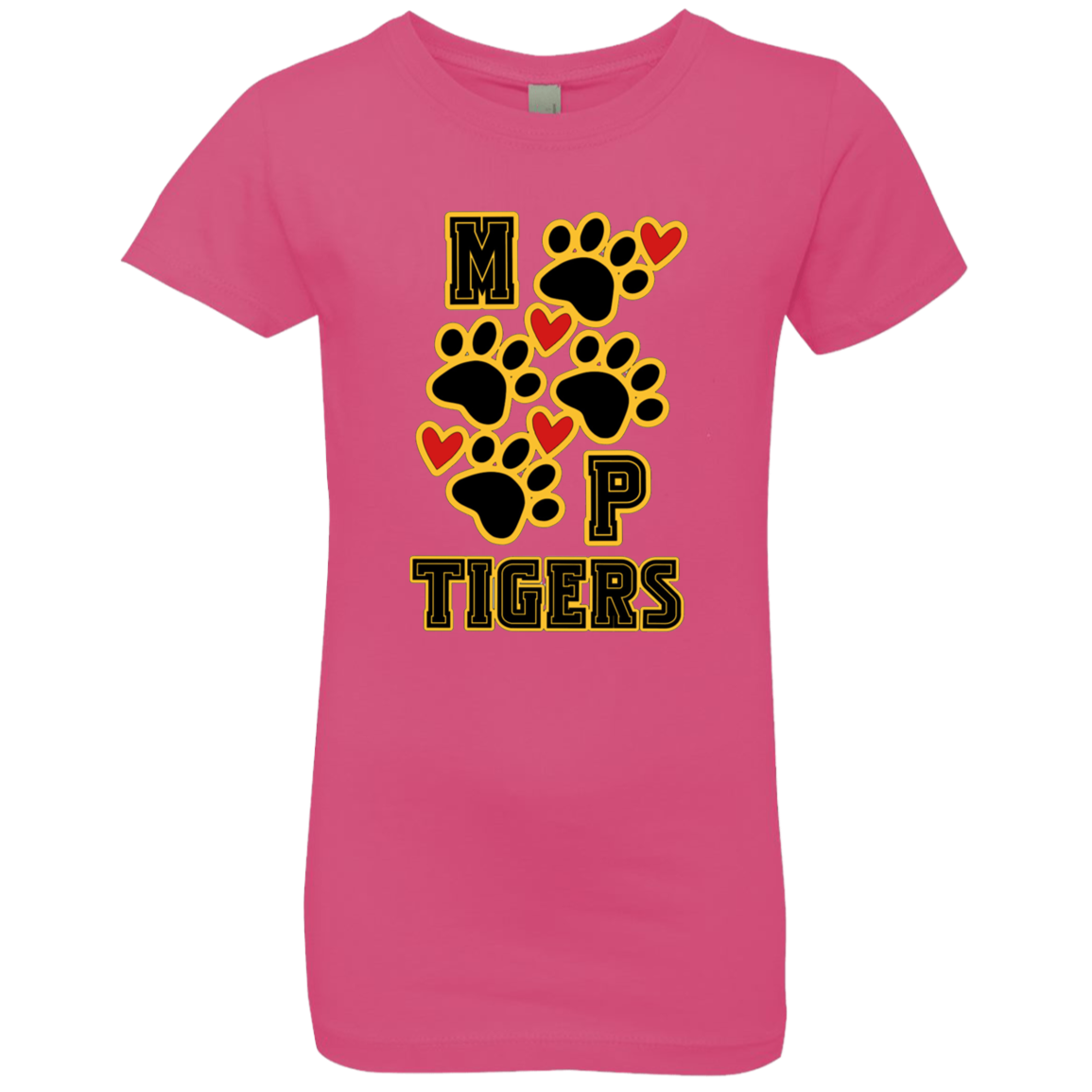MP Tiger's Heart & Sole- Girls' Princess T-Shirt
