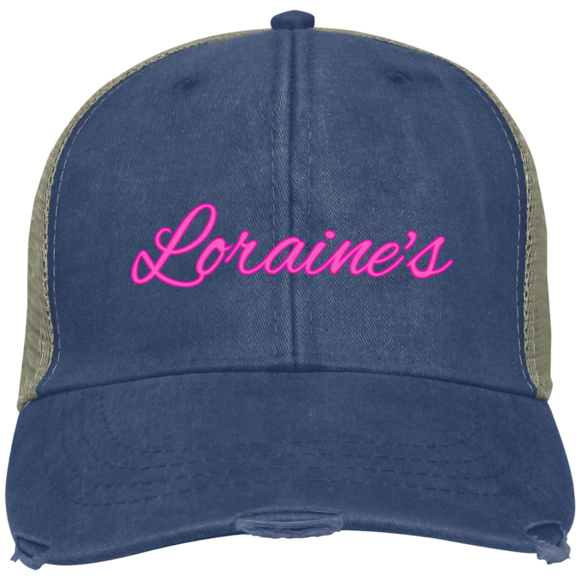 Loraine's Bright Pink Embroidered Ollie Cap