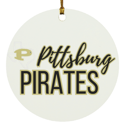 Pittsburg Pirates Circle Ornament