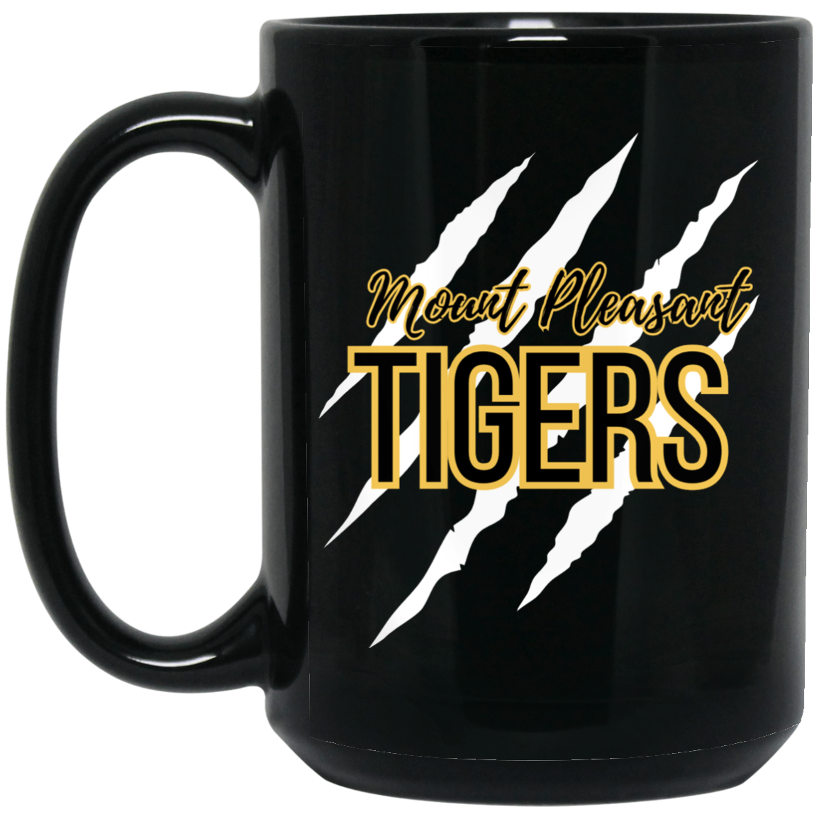 MP Tigers 15 oz. Black Mug
