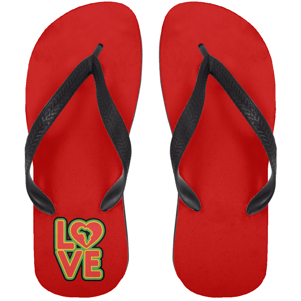 RYGB LOVE Adult Flip Flops