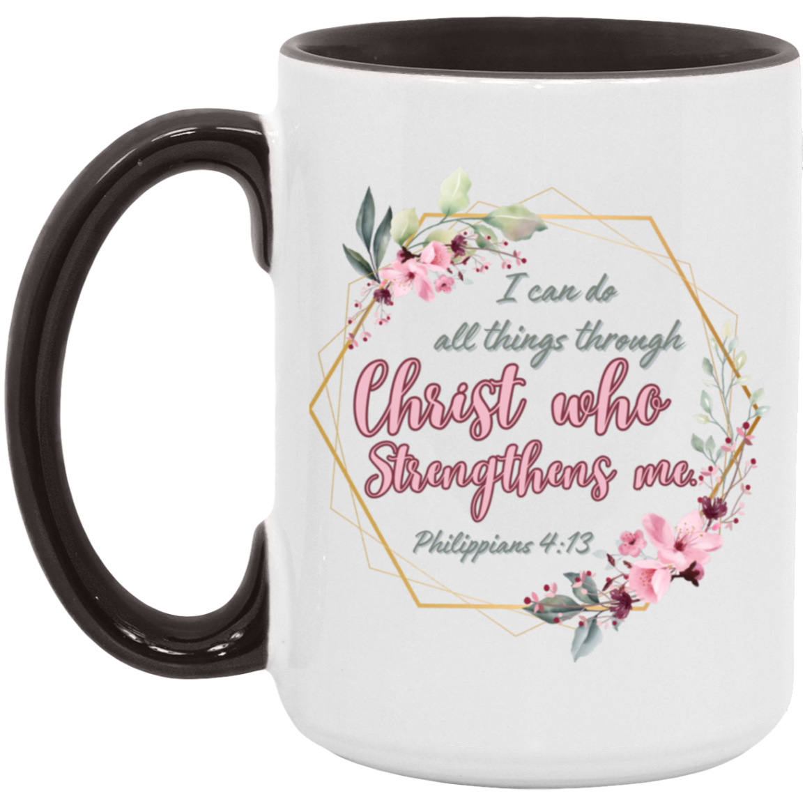 Philippians 4:13 15oz Accent Mug