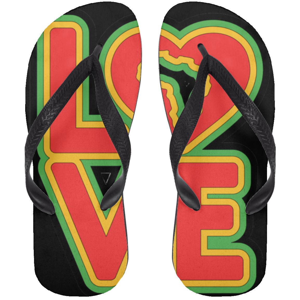 RYGB LOVE Adult Flip Flops