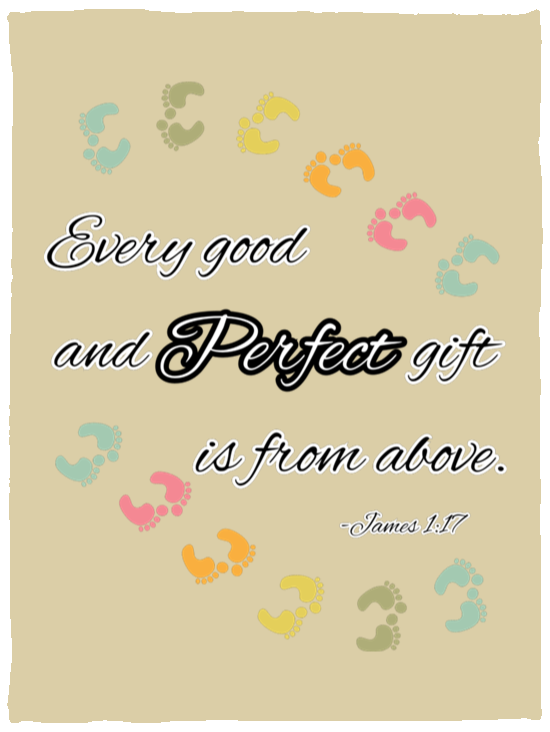 James 1:17 Cozy Plush Fleece Blanket - 30x40