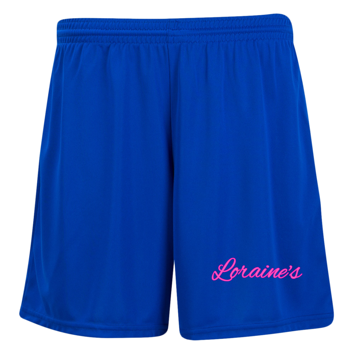 Loraine's Pink Ladies' Moisture-Wicking 7 inch Inseam Training Shorts