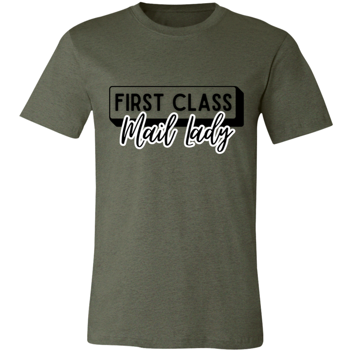 First Class Mail Lady 2- Unisex Jersey Short-Sleeve T-Shirt