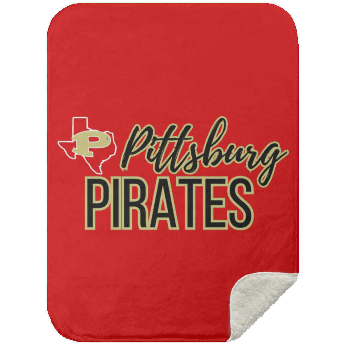 Pittsburg Pirates Mink Sherpa Blanket 30x40