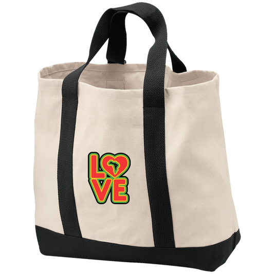 RYGB LOVE 2-Tone Shopping Tote