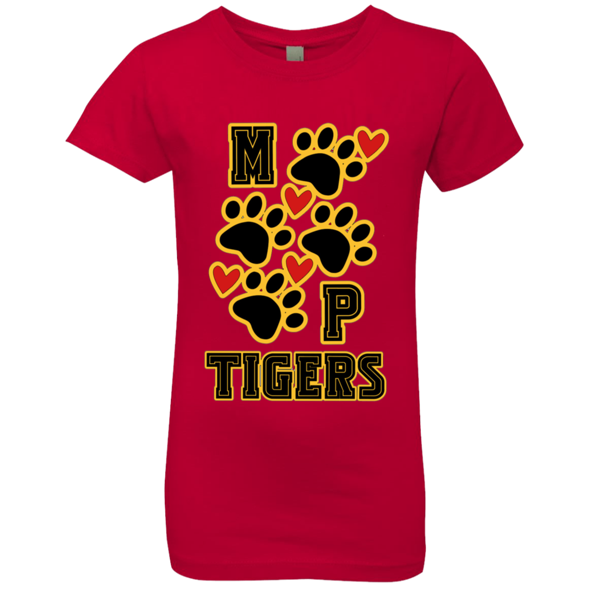 MP Tiger's Heart & Sole- Girls' Princess T-Shirt